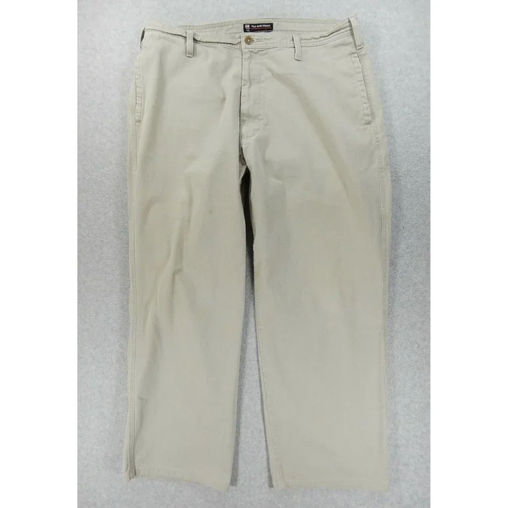 Polo Jeans Ralph Lauren Distressed Solid AUTO Pants (Men's 36x31)‎ Tan